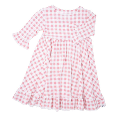 Southern Sweetheart Dress - Pink Gingham - Dresses