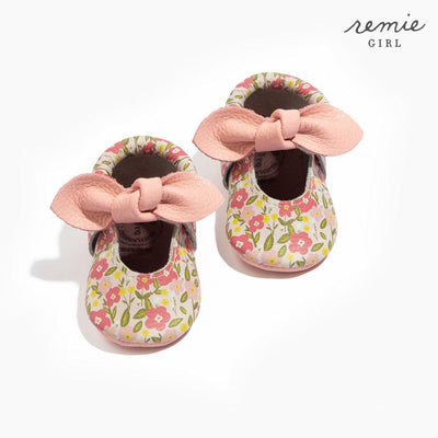 Spring Bouquet Knotted Bow Baby Shoe - ’Flats - Baby Kids Adult All’
