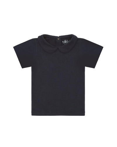 SS Organic Cotton Collared Shirt - Nocturnal Navy - Collared Shirt