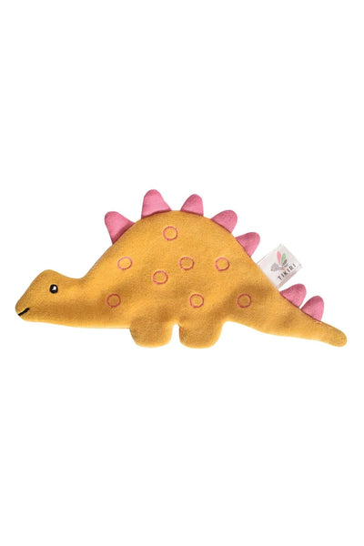 Stego Organic Fabric Dinosaur with Crinkle - Multicolor / Unisex / OS - ’Stuffed Animal - Baby Kids Adult’