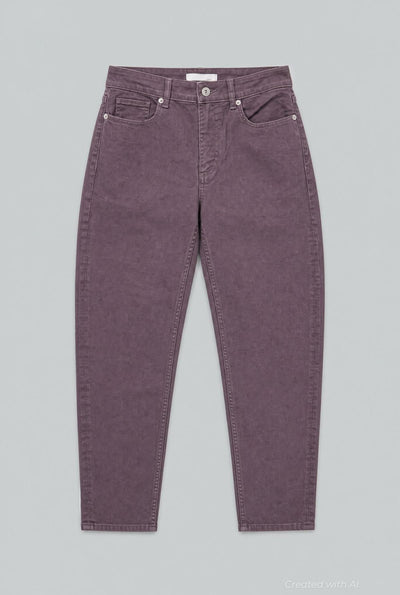Straight Leg Mom Jean - Brown - Jeans