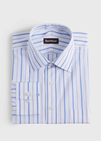Stripe Dress Shirt - Sky Blue/Grey - Dress Shirt