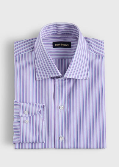 Striped Dress Shirt - Purple - Dress Shirt