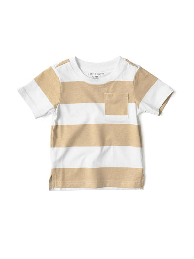 Striped Tee - Beige - T-shirt
