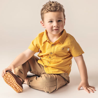 Sunshine Linen Shirt - Yellow - Button Down Shirt