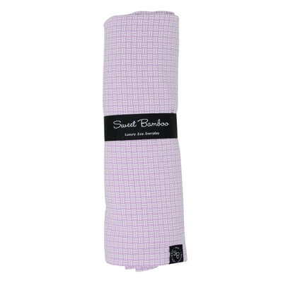 Swaddle - Purple Basketweave - OS - Blanket