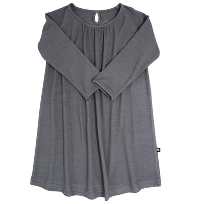 Sweetheart Dress - Charcoal Rib - Dresses