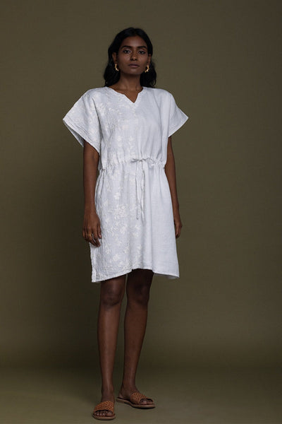 August Breeze Kaftan Dress - White