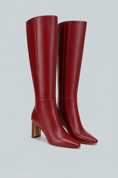 Sylvia Women’s Shoes - Cabernet Red - 8.5 M - Boots
