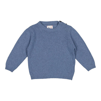 Babe Crew Neck Sweater - Blue