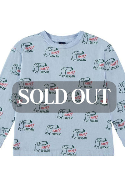 T-Shirt Allover Happy Toucan - Light Blue - FINAL SALE - T-shirt