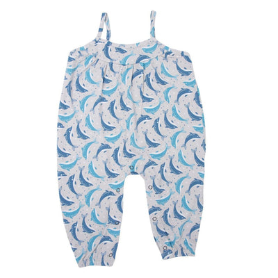 Tank Pant Romper - Dolphins - 3-6 Months - Romper