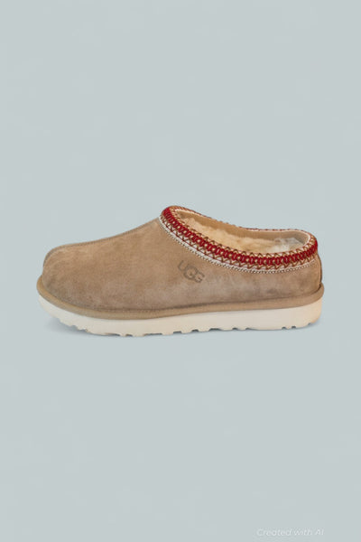 Tasman Caspian Slipper - Beige - 7 UK / US 9 - Slip-On