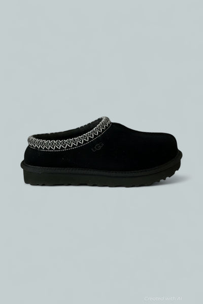 Tasman Suede Slip-On Mules - Black - US 7 (UK 5) - Mules