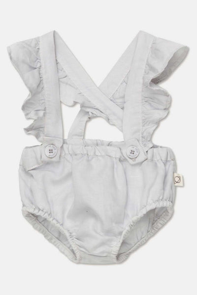 Tencel linen baby bloomers - Soft grey - Overalls