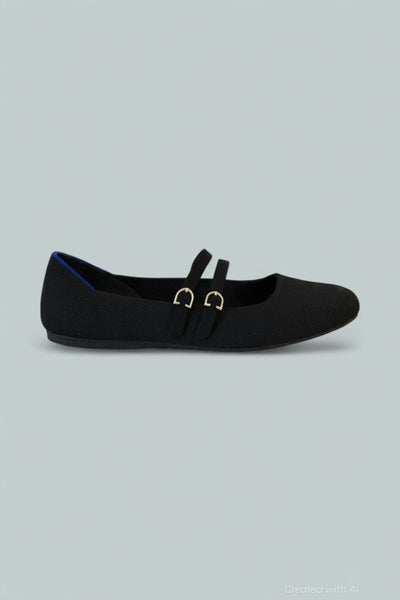 The Double Buckle Mary Jane - Black - 11 - Mary Jane