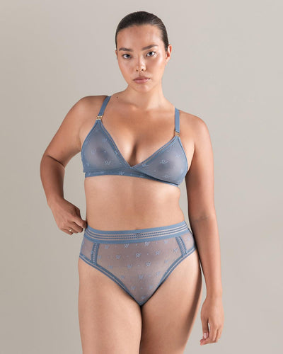 The Easy Does It Bralette Logo Mesh - Mist - 32D - Bra