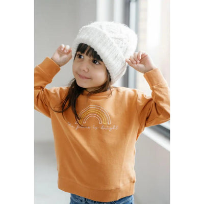 The Future is Bright Embroidered Baby Pullover - 18mo - Crewneck Sweatshirt