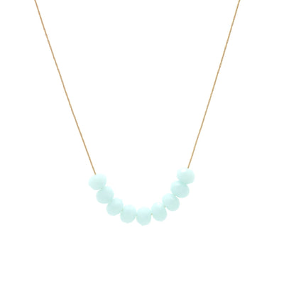 The Glims ~ Baby Blue - 18K Gold - One Size - Necklace