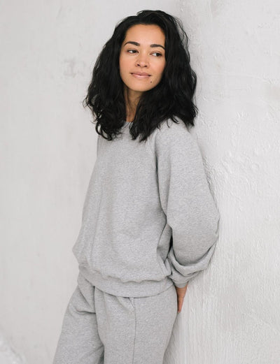 The Women’s Crew Sweatshirt - Heather Grey - Crewneck Sweatshirt
