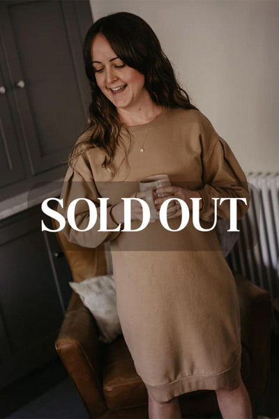 The Women’s Oversized Sweater Dress - Camel - Dresses