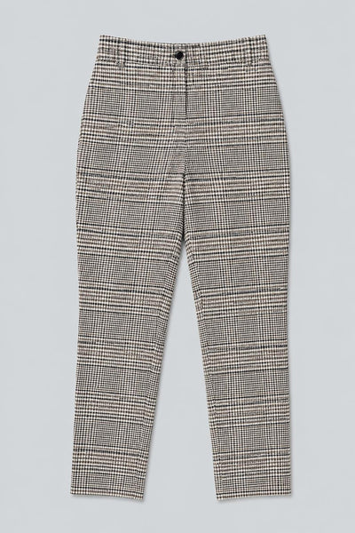 Plaid Trousers - Gray Combo
