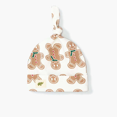 Top Knot Cap - Gingerbread Cookie - 0-6m - Knot Hat