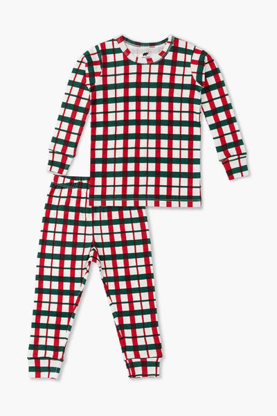 Two-Piece Pajama Set - Festive Plaid - 2T - Pajamas