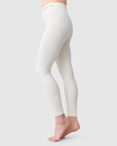 Tyra Rib Leggings - Vanilla - Leggings
