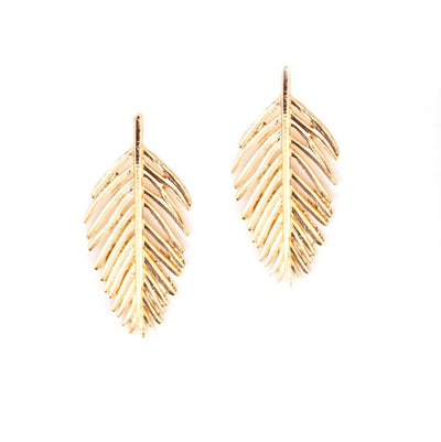 Leaf Statement Earrings - Leaf