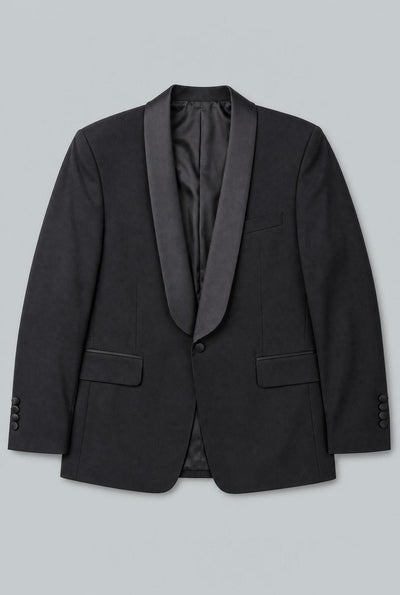 Shawl Collar Tux Jacket - Black