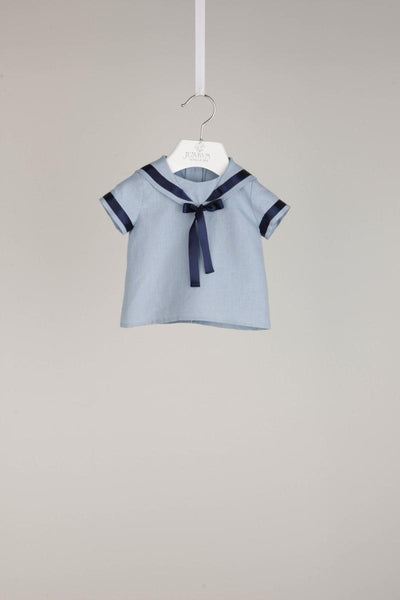 Ottavio - Light Blue With Blue Piping