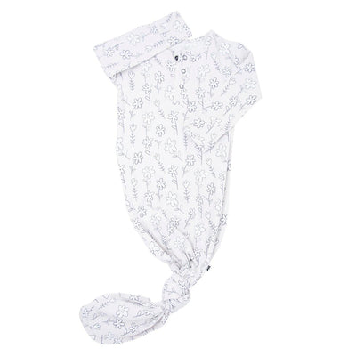 Knotted Gown - Grey Doodle