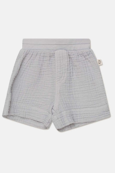 Gauze baby bermuda shorts - Soft grey