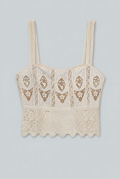 Casablanca Top - Ecru
