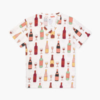 Adult V-Neck Tee - Wine Night