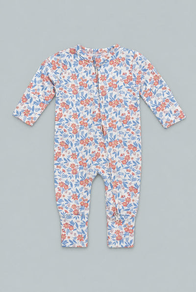 Convertible Romper - Vintage Flower Pink