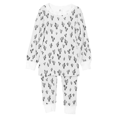 Long John Pajama Set - Cacti