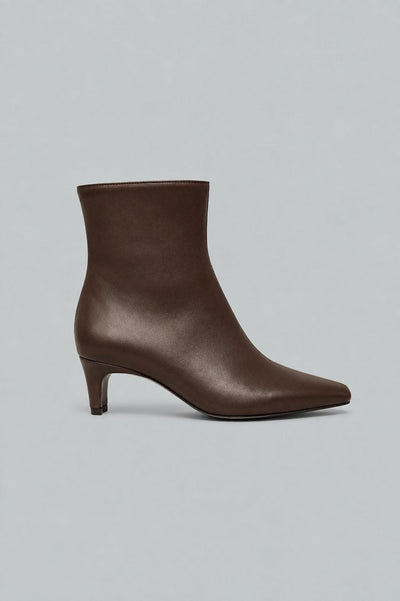 Women's Wally Leather Ankle Booties - Espresso Leather