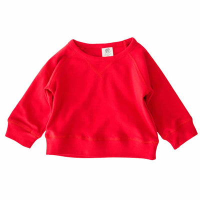 Slouchy Athleisure Top - Red