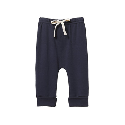 Cotton Drawstring Pants - Navy - FINAL SALE - Pants
