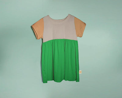 Organic Cotton Color Block Dress - Agoura - Dresses