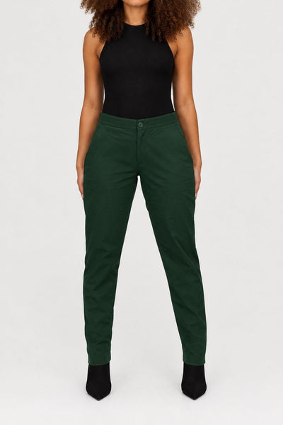 The Flex Waist Pant - Green