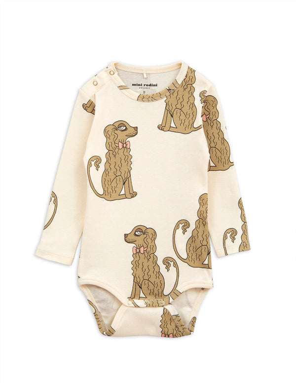 Spaniel Longsleeve Bodysuit - Offwhite