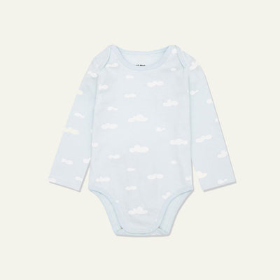 Cloud Baby Bodysuit - Mist/white