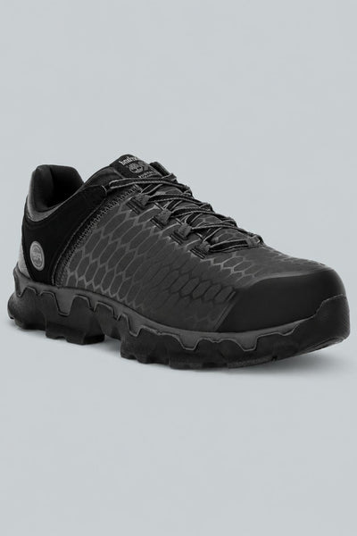 Powertrain Sport Alloy Safety Toe SD Industrial Athletic Work Shoe - Black/Grey