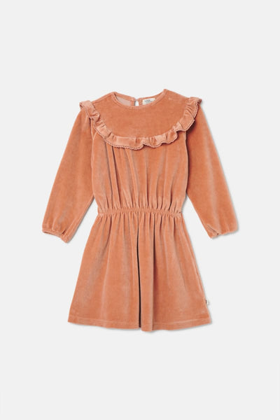 Velour Dress - Pink - dresses - baby
