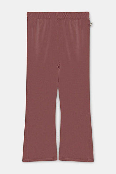 Velour flared pants - Pink - pants - baby