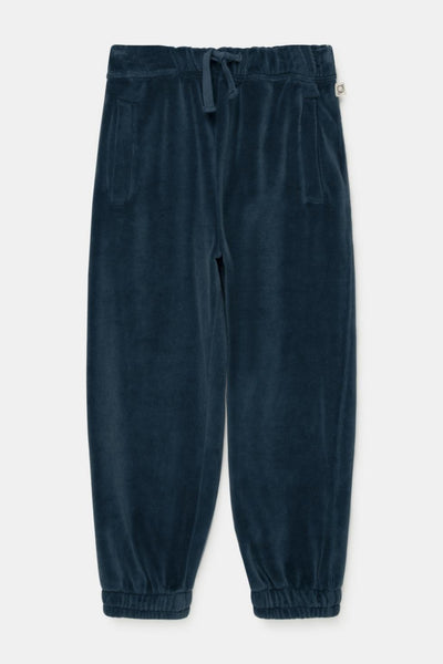 Velour pants - Dark Teal - 6Y - Joggers