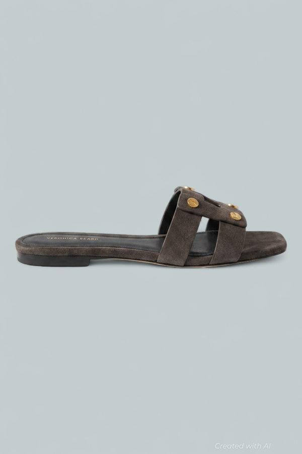 Via Suede Slides - Espresso - Sandal
